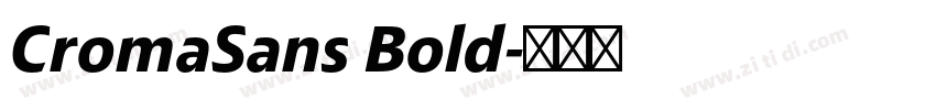 CromaSans Bold字体转换